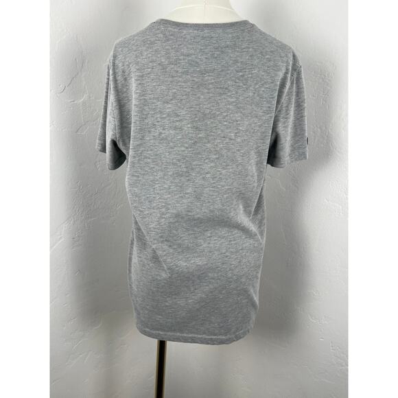 VINTAGE SUPERDRY Grey Heathered T-shirt with 3-D Graphics - Picture 5 of 11